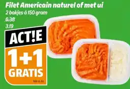 Poiesz Filet Americain naturel of met ui aanbieding