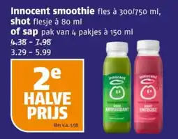 Poiesz Innocent smoothie shot of sap aanbieding