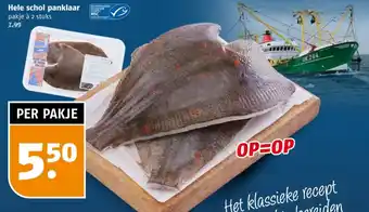 Poiesz Hele schol panklaar aanbieding