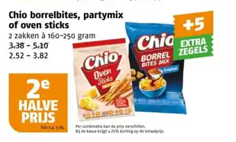 Poiesz Chio borrelbites, partymix of oven sticks aanbieding