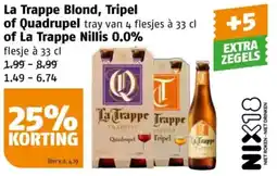 Poiesz La Trappe Blond, Tripel of Quadrupel of La Trappe Nillis 0.0% aanbieding