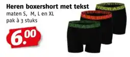 Poiesz Heren boxershort met tekst aanbieding