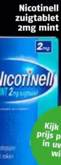 Poiesz Nicotinell zuigtablet 2mg mint aanbieding