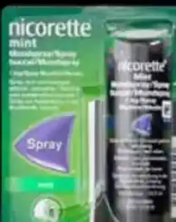 Poiesz Nicorette mondspray mint 1mg mint aanbieding