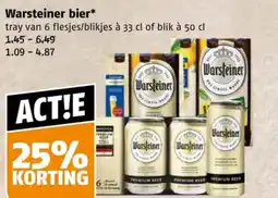 Poiesz Warsteiner bier aanbieding