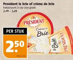 Poiesz President le brie of crème de brie aanbieding