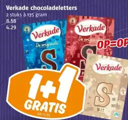 Poiesz Verkade chocoladeletters aanbieding
