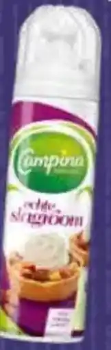 Poiesz Campina echte slagroom aanbieding
