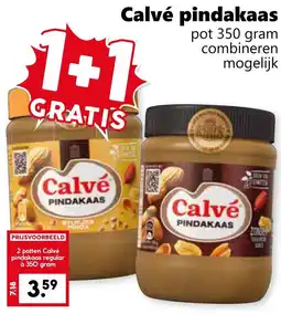Coop Calvé pindakaas aanbieding