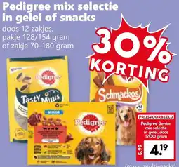 Coop Pedigree mix selectie in gelei of snacks aanbieding