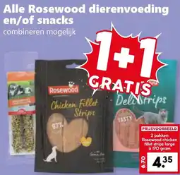 Coop Alle Rosewood dierenvoeding en of snacks aanbieding