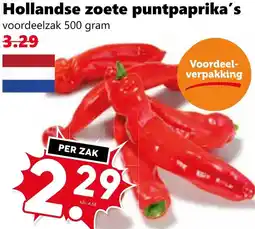 Coop Hollandse zoete puntpaprika's aanbieding