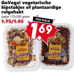 Coop GoVega! vegetarische kipstukjes of plantaardige rulgehakt aanbieding