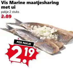 Coop Vis Marine maatjesharing met ui aanbieding