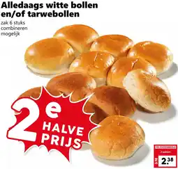 Coop Alledaags witte bollen en of tarwebollen aanbieding
