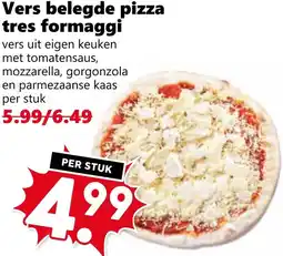 Coop Vers belegde pizza tres formaggi aanbieding