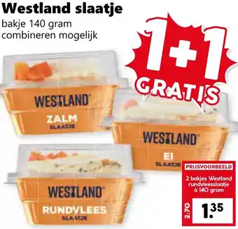 Coop Westland slaatje aanbieding