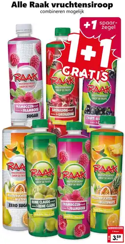 Coop Alle Raak vruchtensiroop aanbieding