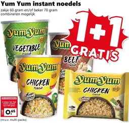 Coop Yum Yum instant noedels aanbieding