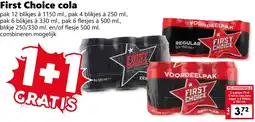 Coop First Choice cola aanbieding