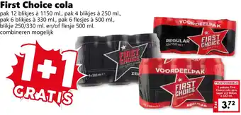 Coop First Choice cola aanbieding