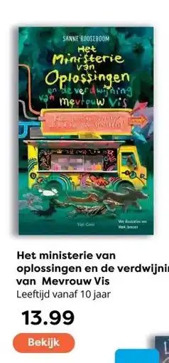 The Read Shop Het ministerie van oplossingen en de verdwijning van Mevrouw Vis aanbieding