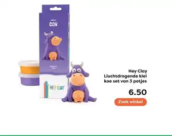 The Read Shop Hey Clay Lluchtdrogende klei koe aanbieding