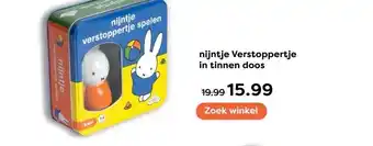 The Read Shop nijntje Verstoppertje in tinnen doos aanbieding