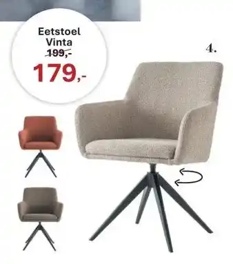IN.HOUSE Eetkamerstoel Vinta. aanbieding