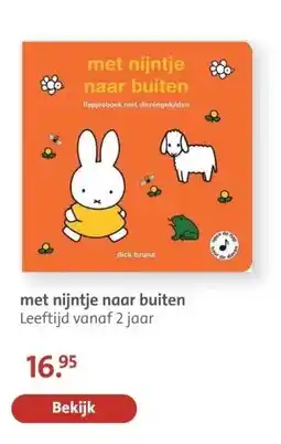 Bruna met nijntje naar buiten aanbieding