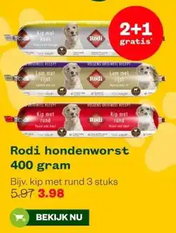 Welkoop Rodi hondenworst aanbieding