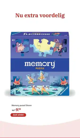 Bruna Memory puzzel Dieren aanbieding