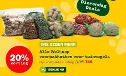 Welkoop Alle Welkoop voerpakketten voor tuinvogels aanbieding