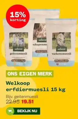 Welkoop Welkoop erfdiermuesli aanbieding
