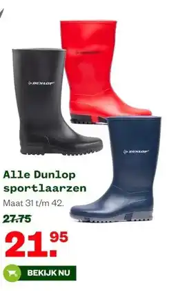 Welkoop Alle Dunlop sportlaarzen aanbieding