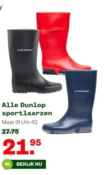 Welkoop Alle Dunlop sportlaarzen aanbieding