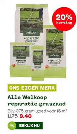 Welkoop Alle Welkoop reparatie graszaad aanbieding