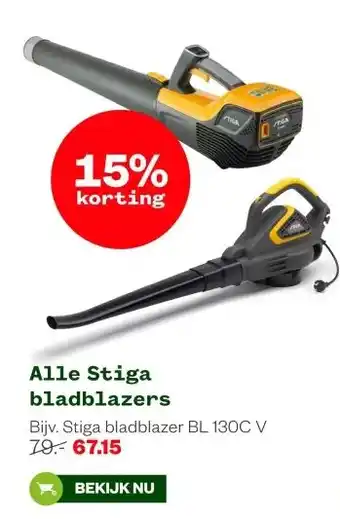 Welkoop Alle Stiga bladblazers aanbieding