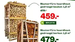 Welkoop Masterfire haardhout gedroogd beuken 1,8 m³ aanbieding