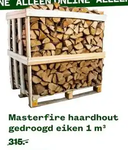 Welkoop Masterfire haardhout gedroogd aanbieding