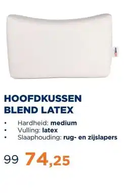 TotaalBED Hoofdkussen Blend Latex | 12 cm aanbieding