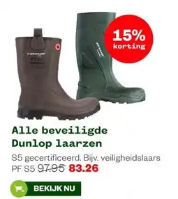 Welkoop Alle beveiligde Dunlop laarzen aanbieding
