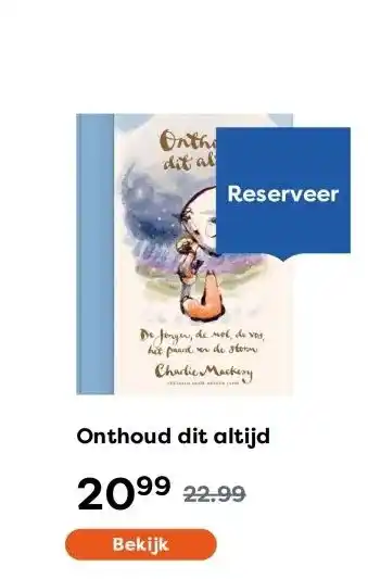 The Read Shop Onthoud dit altijd aanbieding