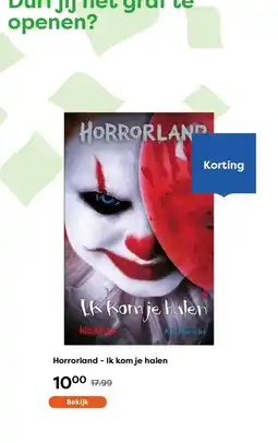 The Read Shop Horrorland - Ik kom je halen aanbieding