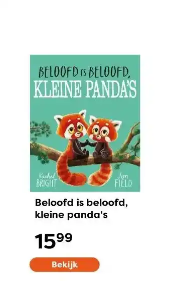 The Read Shop Beloofd is beloofd, kleine panda's aanbieding