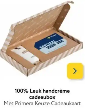 Primera 100% Leuk handcrème cadeaubox aanbieding