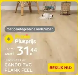 Praxis BIJVOORBEELD: CANDO PVC PLANK FEEL aanbieding