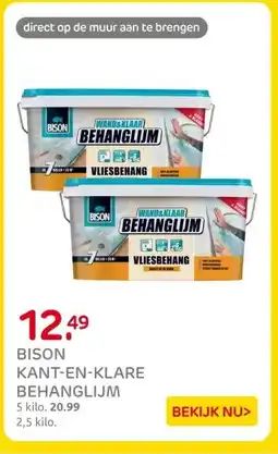 Praxis BISON KANT-EN-KLARE BEHANGLIJM aanbieding