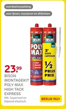 Praxis BISON MONTAGEKIT POLY MAX HIGH TACK EXPRESS aanbieding