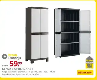 Praxis SENCYS OPBERGKAST aanbieding